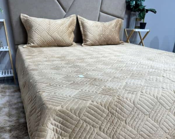 تصویر 1 از رو تختی مخمل نرم و لوکس با کیفیت بالا